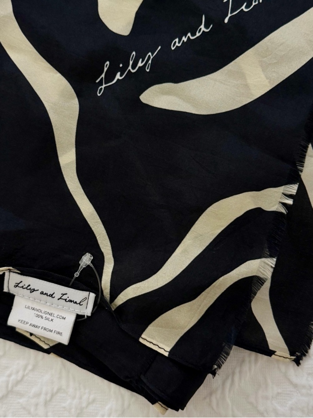 Lily and Lionel Silk Scarf NWOT